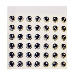 Adhesive Resin Eyes for Clays Multicolor V.A. 009 (SM) 48 Pairs(P)