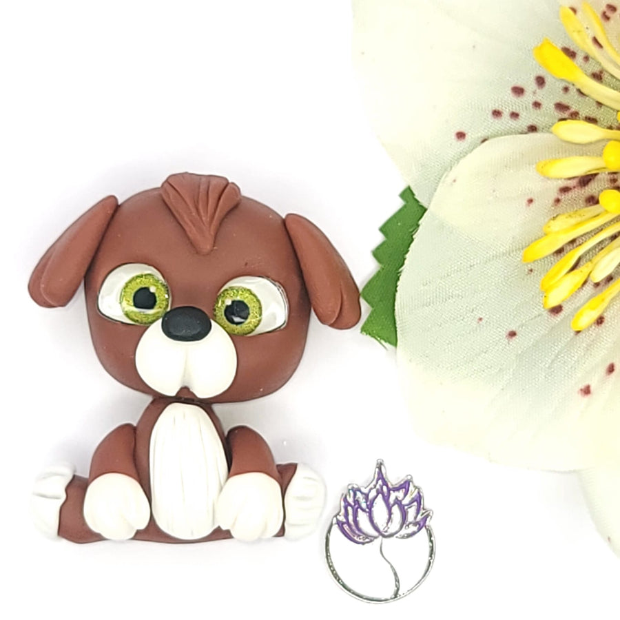 Pluto Dog #459 Clay Doll for Bow-Center, Jewelry Charms, Accessories, and More