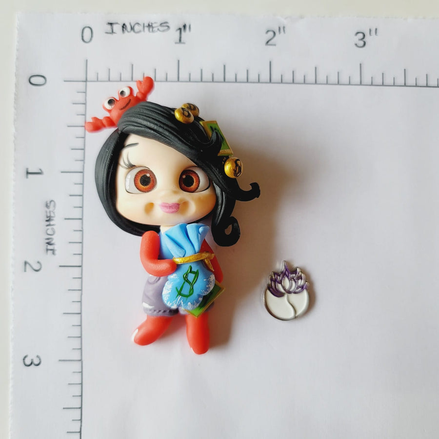 Mrs. Krabs #420 Clay Doll for Bow-Center, Jewelry Charms, Accessories, and More