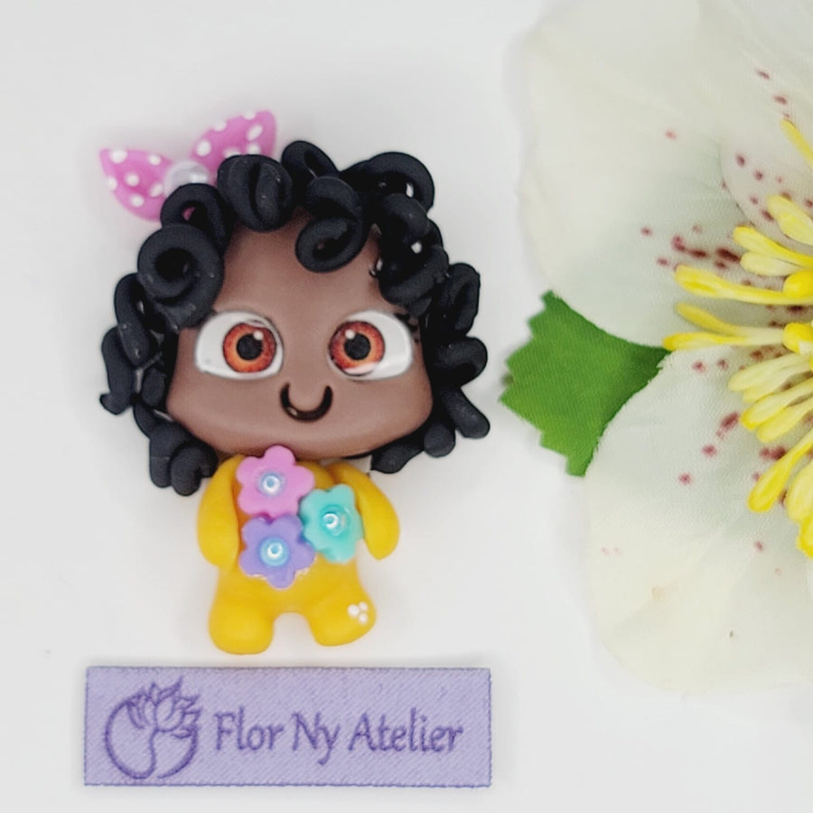 Baby Deja #049 Clay Doll for Bow-Center, Jewelry Charms, Accessories, and More