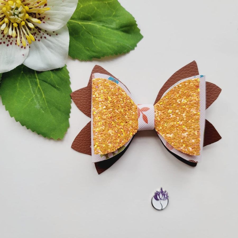 Pumpkin Lila Hair-Bow