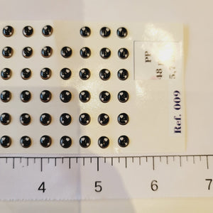 Adhesive Resin Eyes for Clays Multicolor V.A. 009 (X-SM) 48 Pairs(PP)