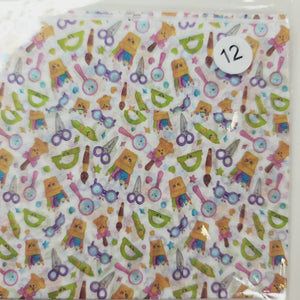 Decoupage Tissue for Clays and DIY Projects #12 Approx. 18cmx18cm