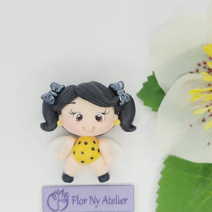 Mia Baby Bee #382 Clay Doll for Bow-Center, Jewelry Charms, Accessories, and More
