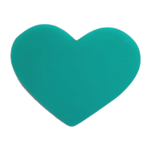 Green Heart Acrylic Appliques