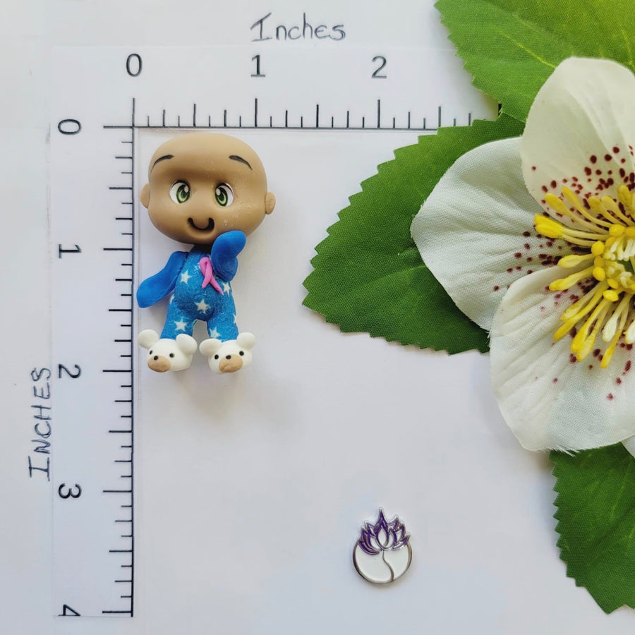 Baby Joaquin #051 Clay Doll for Bow-Center, Jewelry Charms, Accessories, and More
