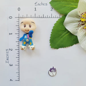 Baby Jayden #050 Clay Doll for Bow-Center, Jewelry Charms, Accessories, and More