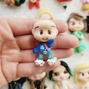 Baby Jayden #050 Clay Doll for Bow-Center, Jewelry Charms, Accessories, and More