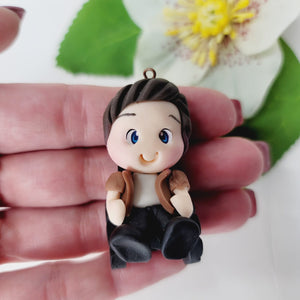 Danny #136 Clay Doll for Bow-Center, Jewelry Charms, Accessories, and More