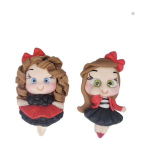 Charlotte and Sophia Twins #112 Clay Doll for Bow-Center, Jewelry Charms, Accessories, and More