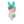 Load image into Gallery viewer, MeToo Pink &amp; Green Bunny #376 Clay Doll for Bow-Center, Jewelry Charms, Accessories, and More

