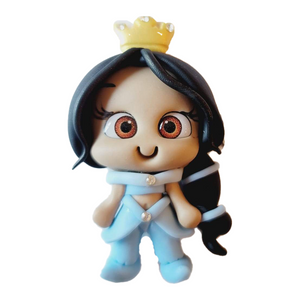 Princess Jasmine #471 Clay Doll for Bow-Center, Jewelry Charms, Accessories, and More