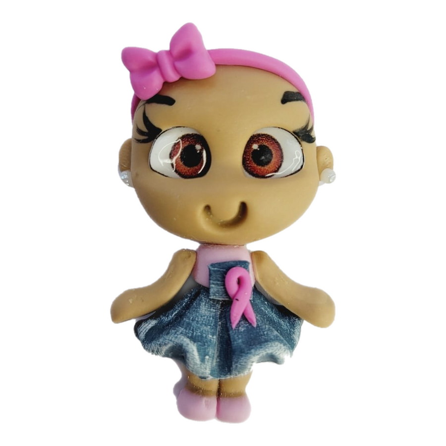 Imeni  #253 Clay Doll for Bow-Center, Jewelry Charms, Accessories, and More