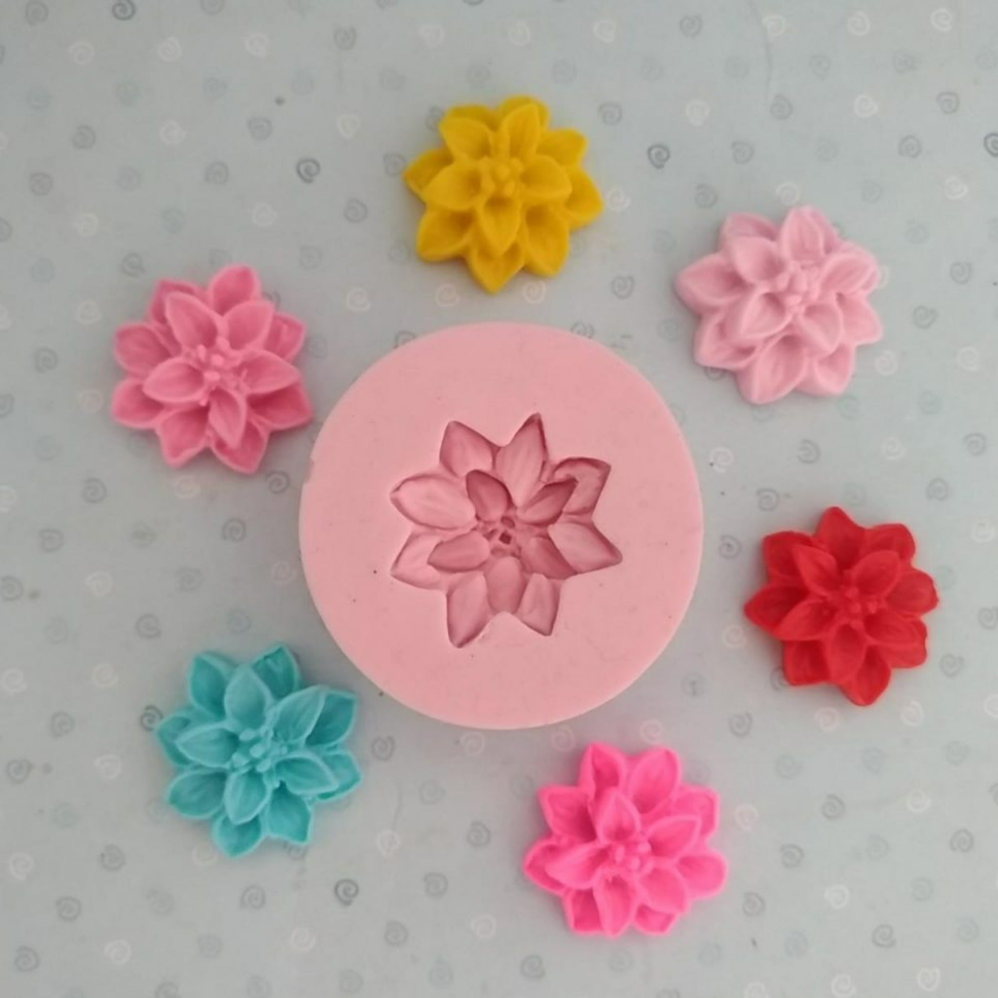 Mini flowers silicone mold AJ #53