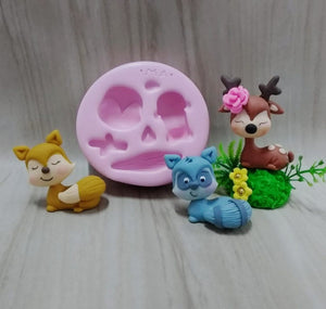 Cute Little Forest Universal 3D Silicone Mold 137 MA