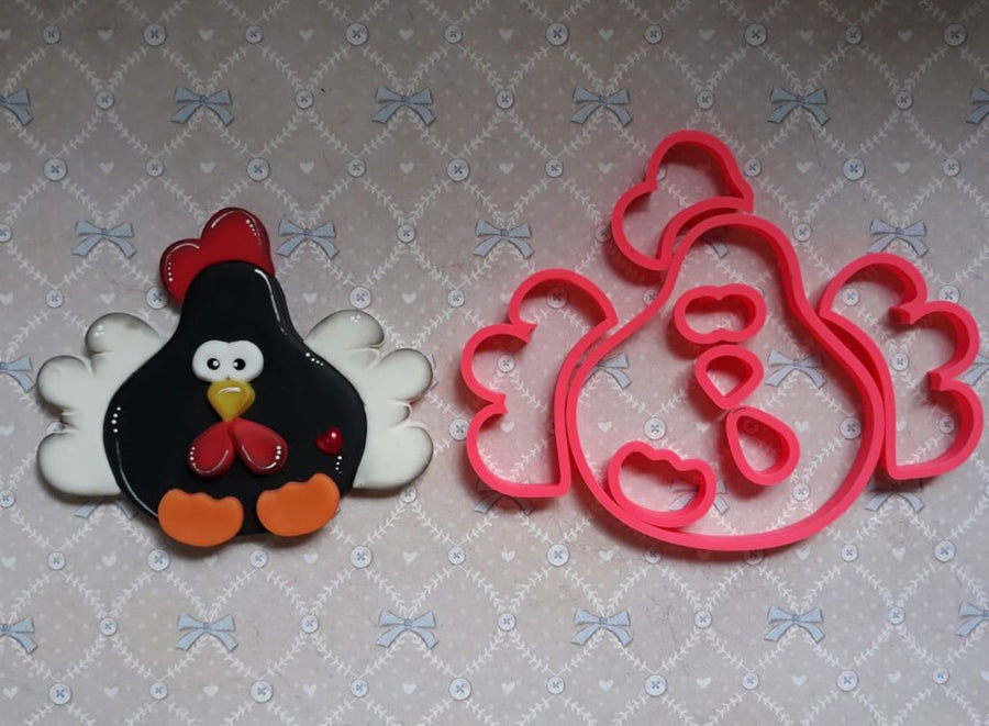Cute Chicken #2  Craft Plastic Cutters - 1260 M.A. 12cm