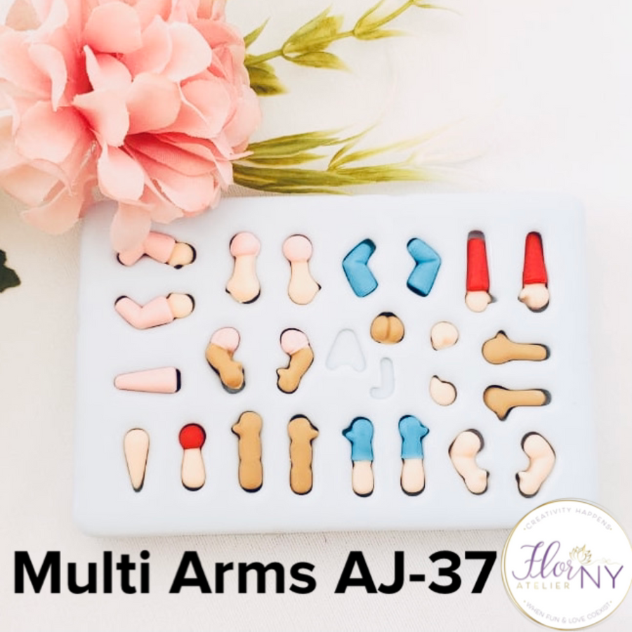 Multi-arms silicone mold AJ #40
