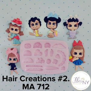 Hair Creations #2 Silicone Mold MA 712