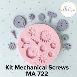 Kit Mechanical Screws Silicone Mold MA 722