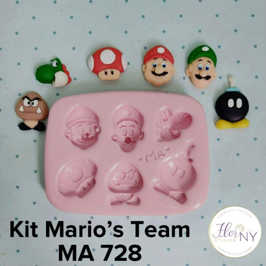 Kit Mario's Team Silicone Mold MA 728