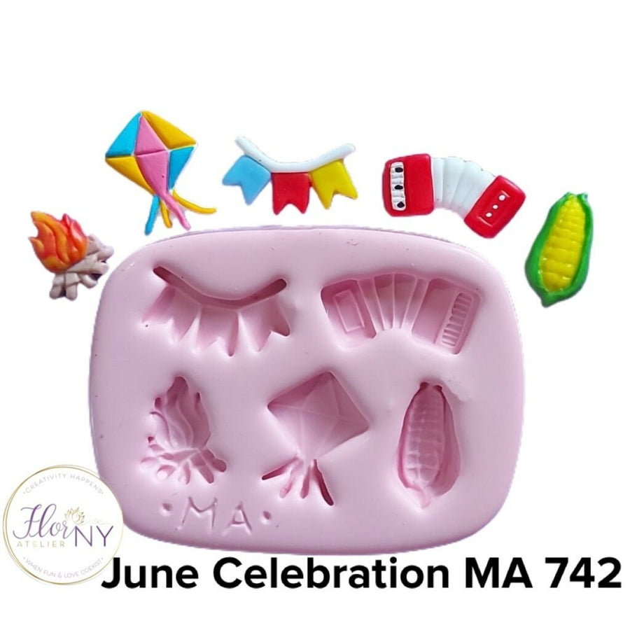 June Celebration Silicone Mold MA 742