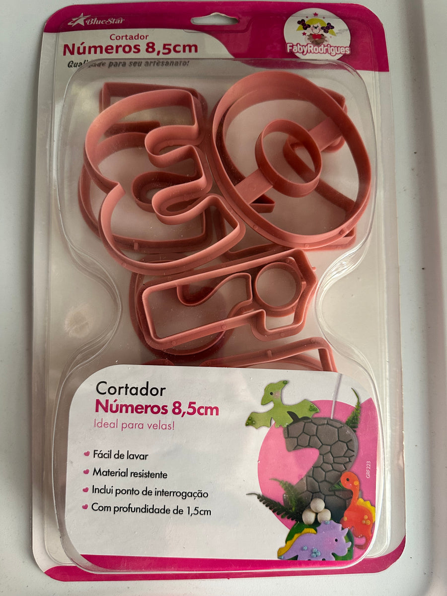 Numbers 8.5 cm #2  Plastic Cutters - F.R.