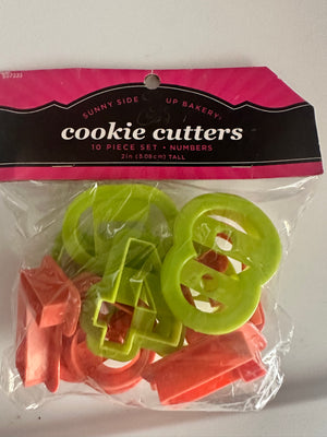 Number Plastic Cutters  5.5 cm