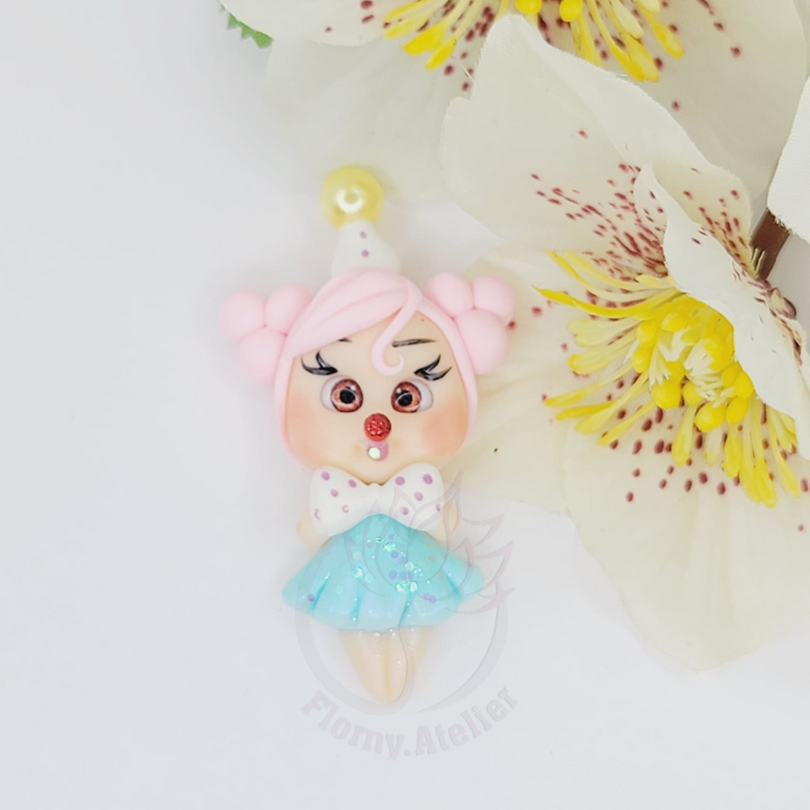 Bonnie #080 Clay Doll for Bow-Center, Jewelry Charms, Accessories, and More