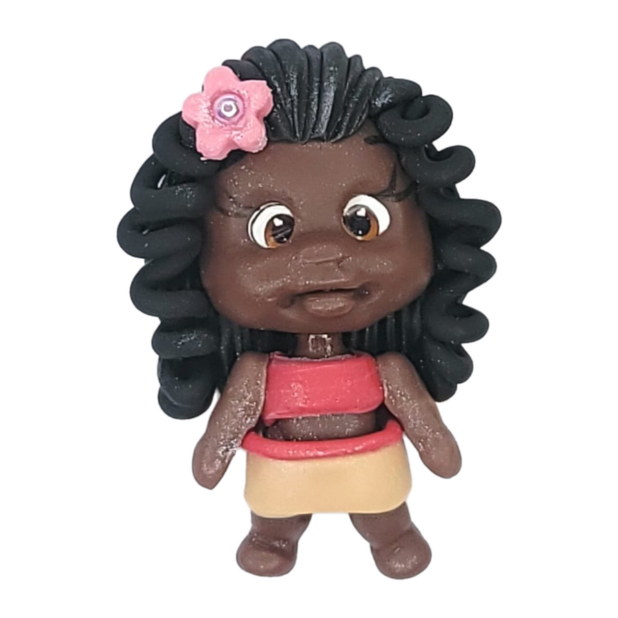 Moanna Red #416 Clay Doll for Bow-Center, Jewelry Charms, Accessories, and More