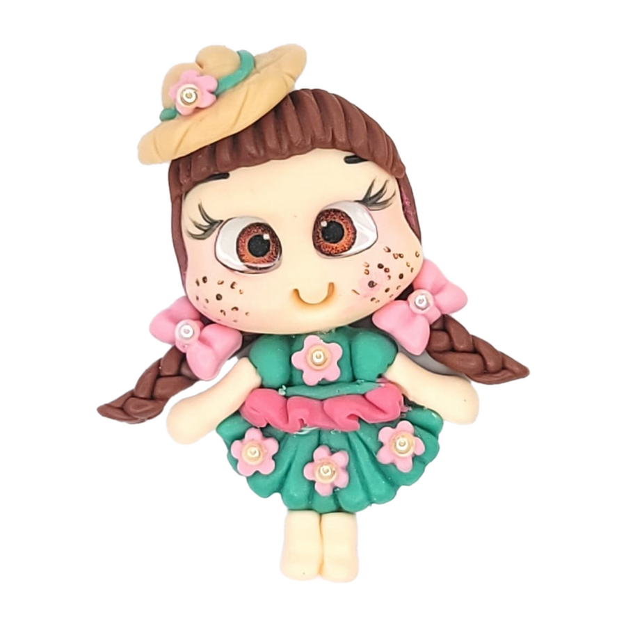 Maria #362 Clay Doll for Bow-Center, Jewelry Charms, Accessories, and More