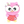 Load image into Gallery viewer, Pink Owl #457 Clay Doll for Bow-Center, Jewelry Charms, Accessories, and More
