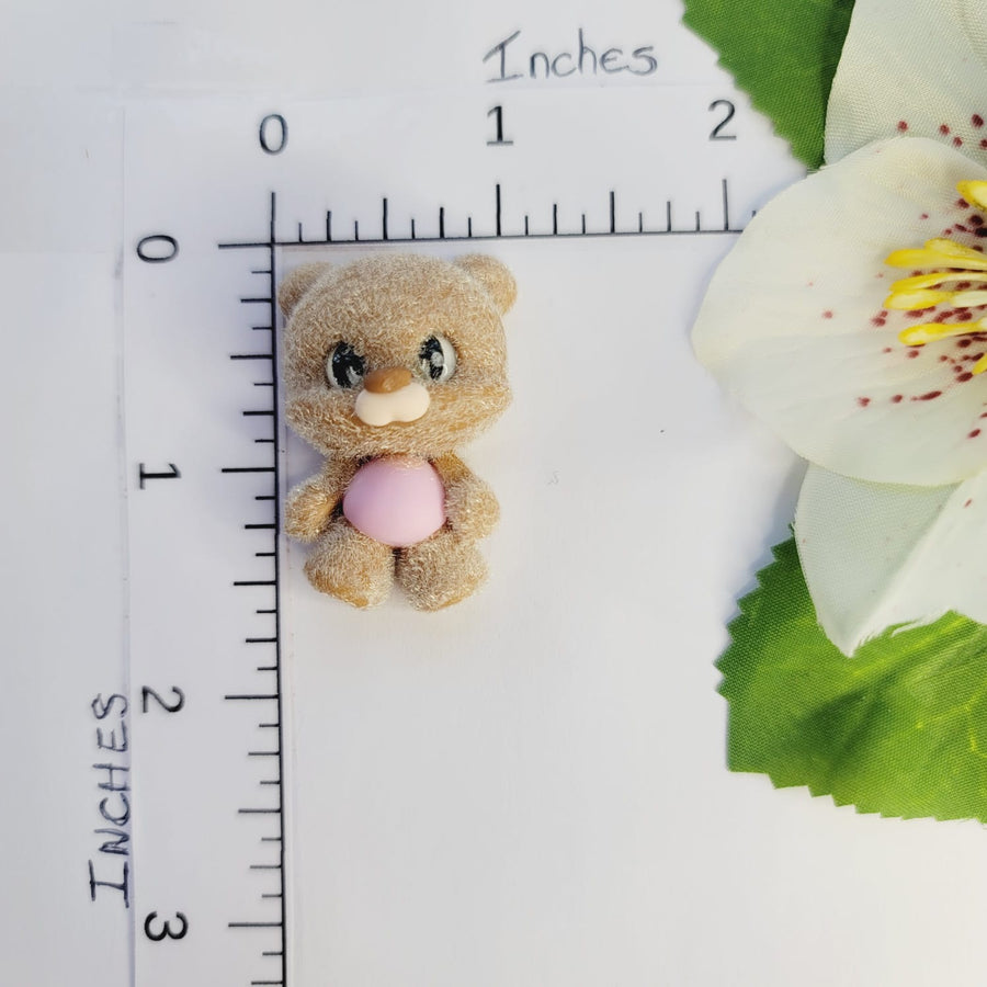 Little Felty Bear #329 Clay Doll for Bow-Center, Jewelry Charms, Accessories, and More