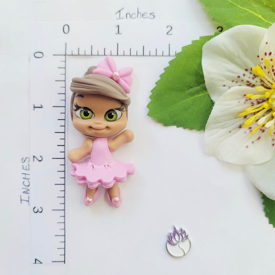 Lysha #347 Clay Doll for Bow-Center, Jewelry Charms, Accessories, and More