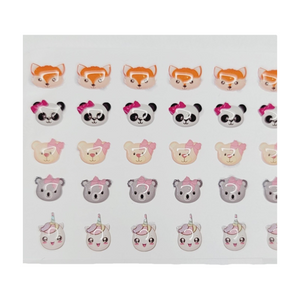 Adhesive Resin for Clays MF 29 Cute Animals (7mm ) 80 Units