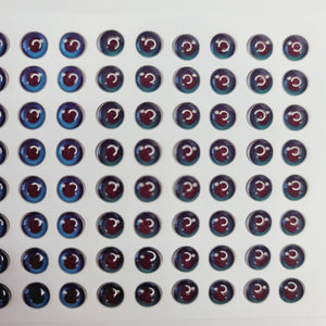 Adhesive Resin Eyes for Clays MF 75 PP (6X5 mm) 72 Units