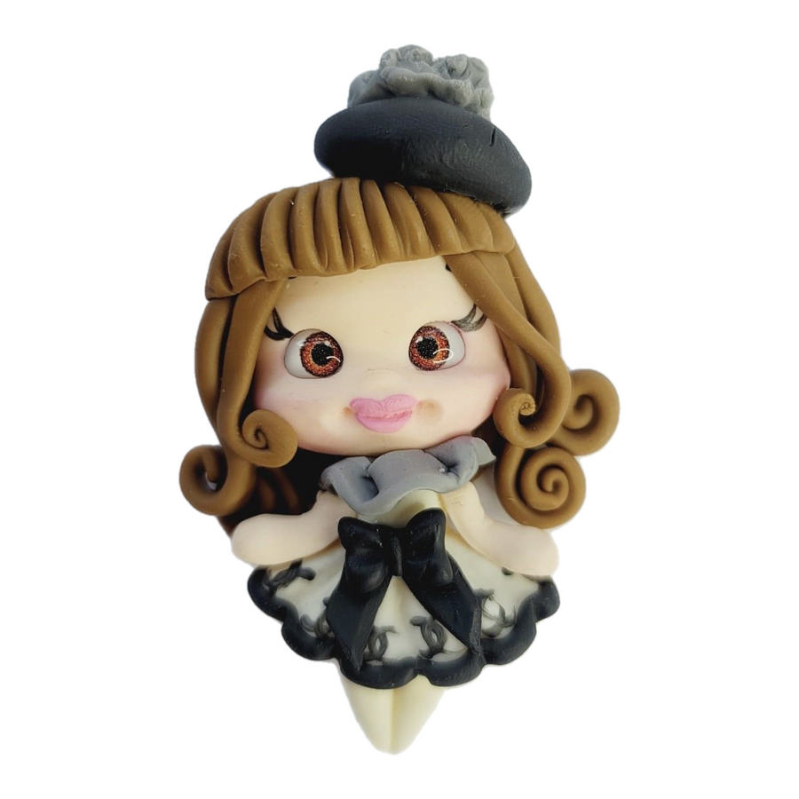 Scarlett #505 Clay Doll for Bow-Center, Jewelry Charms, Accessories, and More