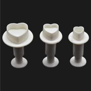 3Pcs/Set Mini Plunger Biscuit  Cookies Cutter Mold