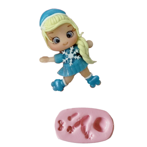Skater Cutie Silicone Mold MJ #11