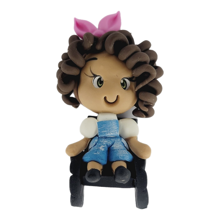 Sherice #514 Clay Doll for Bow-Center, Jewelry Charms, Accessories, and More