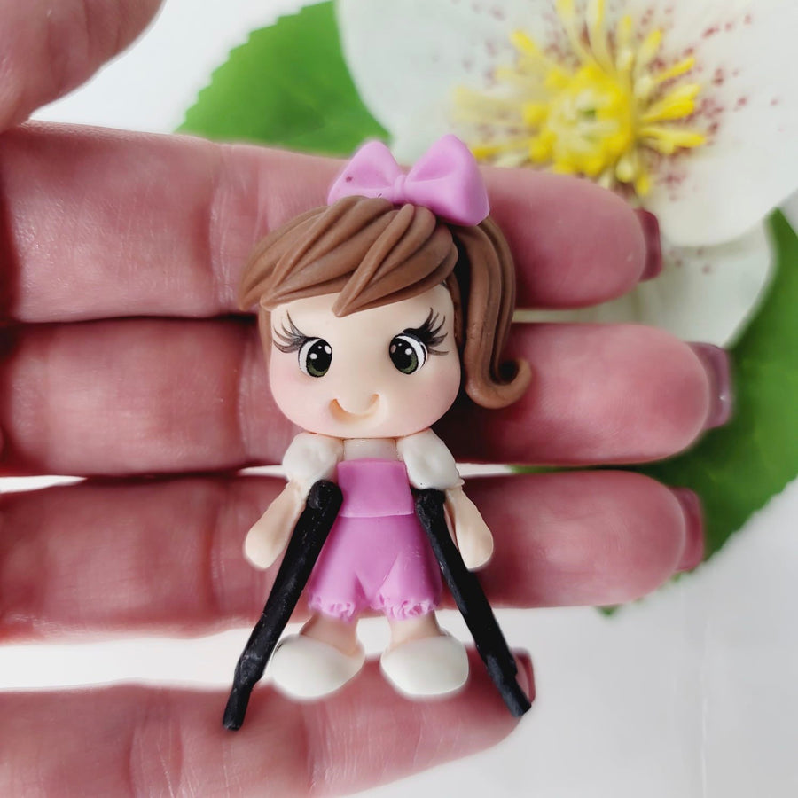 Stephanie #537 Clay Doll for Bow-Center, Jewelry Charms, Accessories, and More