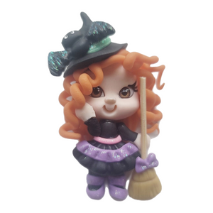 Witch Samantha #588 Clay Doll for Bow-Center, Jewelry Charms, Accessories, and More