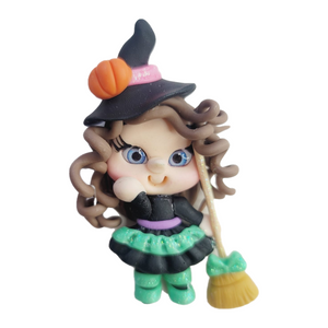 Witch Cordelia #583 Clay Doll for Bow-Center, Jewelry Charms, Accessories, and More