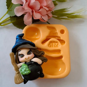 Little witch silicone mold M.D 33