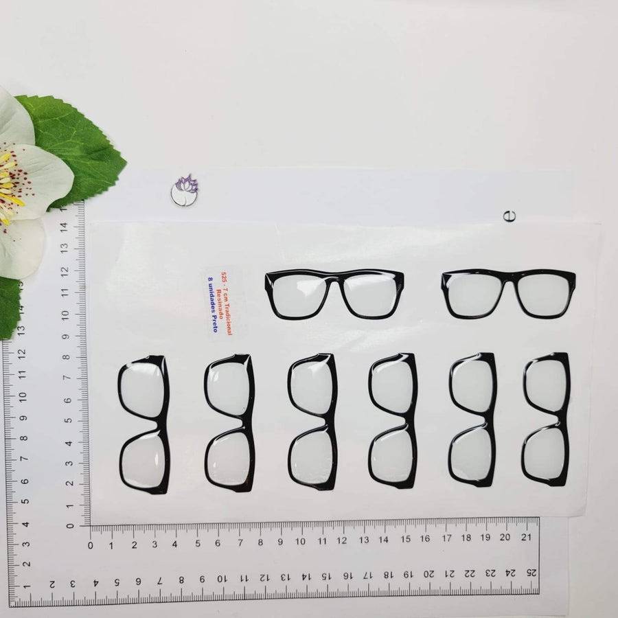 Adhesive Resin Eye Glasses for Clays MNC 525 7cm 8Units