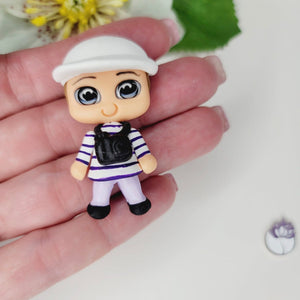 Liam The Photographer #319 Clay Doll for Bow-Center, Jewelry Charms, Accessories, and More