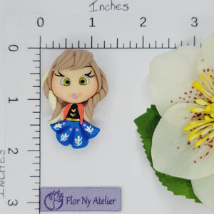 Anna Princess #023 Clay Doll for Bow-Center, Jewelry Charms, Accessories, and More