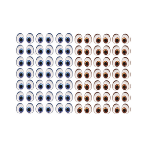 Adhesive Eyes for Clays (Multicolored) MNC 420-M JOY 56 Pairs