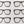 Load image into Gallery viewer, Adhesive Resin Eye Glasses for Clays MNC 525 4cm 24Units
