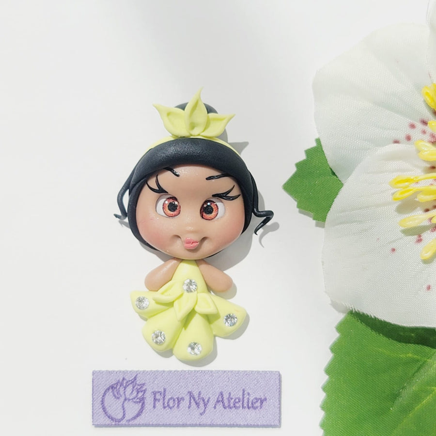 Tiana Princess Yellow #131 Clay Doll for Bow-Center, Jewelry Charms, Accessories, and More