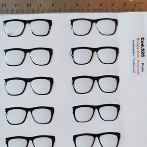 Adhesive Resin Eye Glasses for Clays MNC 525 4cm 24Units